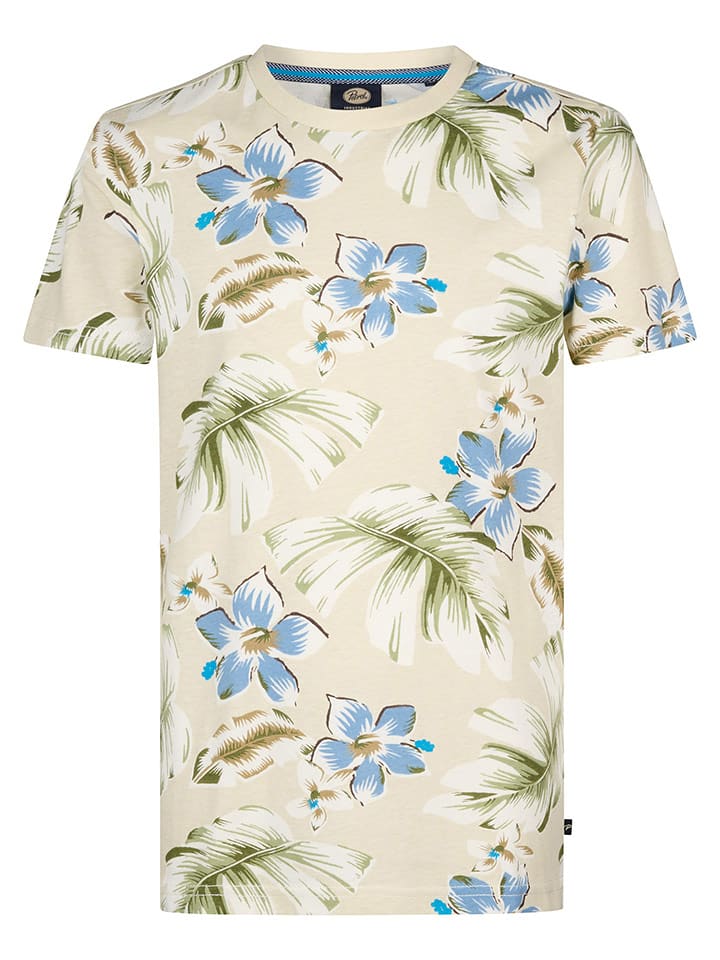 Petrol Industries Koszulka w kolorze beżowo-błękitnym rozmiar: 176