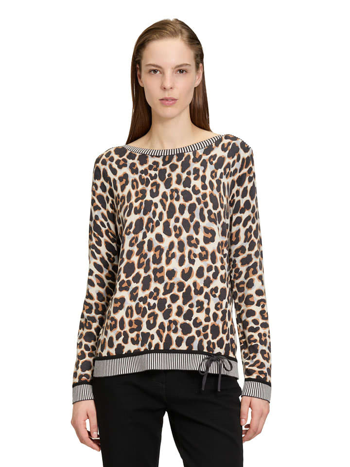 Betty Barclay Sweter w kolorze beżowo-jasnobrązowym rozmiar: 36