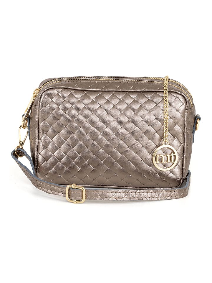 Mia Tomazzi Skórzana torebka "Zavatti" w kolorze jasnobrązowym - 23 x 16 x 11 cm rozmiar: onesize