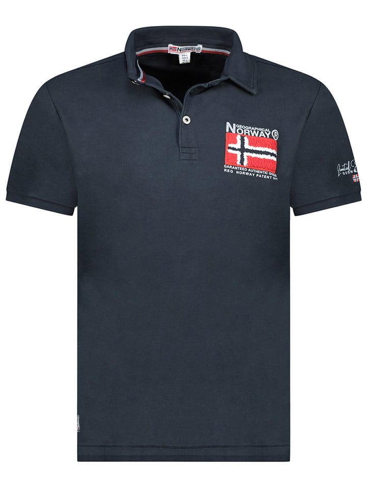 Geographical Norway Koszulka polo "Kinvite" w kolorze granatowym rozmiar: M