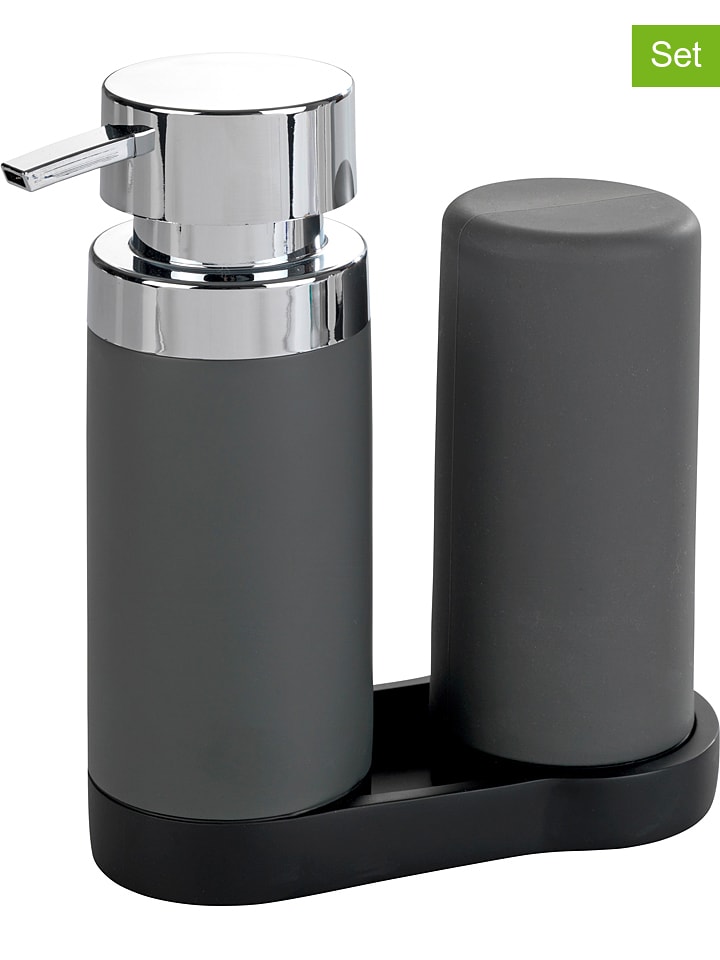 Wenko 3-częściowy zestaw "Easy Squeez-e" w kolorze srebrno-szarym rozmiar: onesize