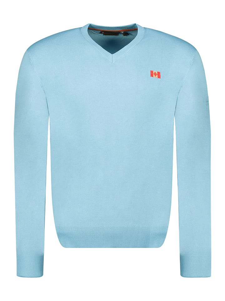 Canadian Peak Sweter "Felineak" w kolorze błękitnym rozmiar: XL