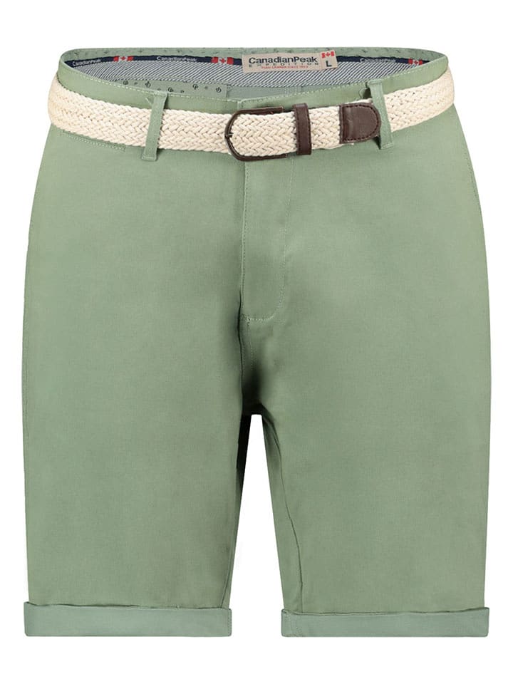 Canadian Peak Bermudy "Podexeak" w kolorze zielonym rozmiar: S