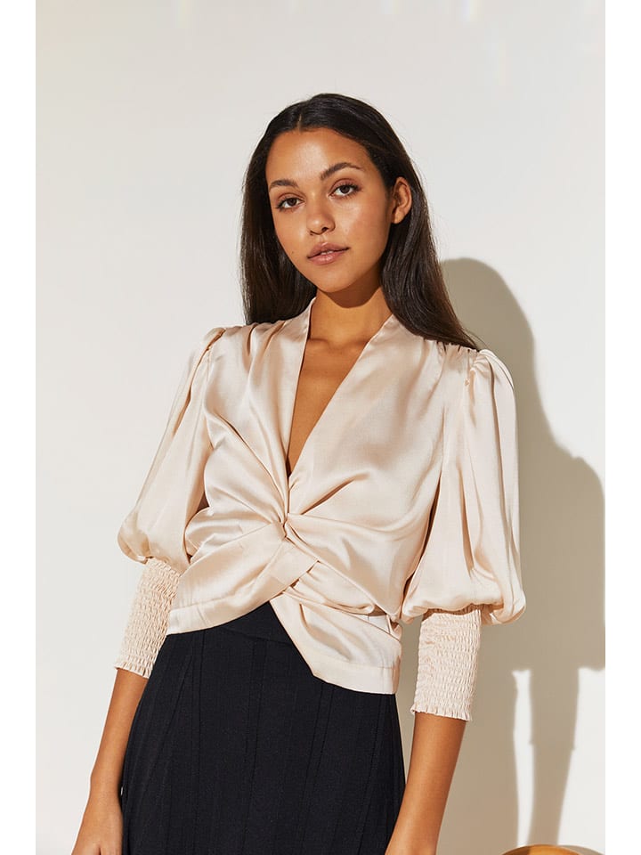 By Malina Bluzka "Hope" w kolorze beżowym rozmiar: XS