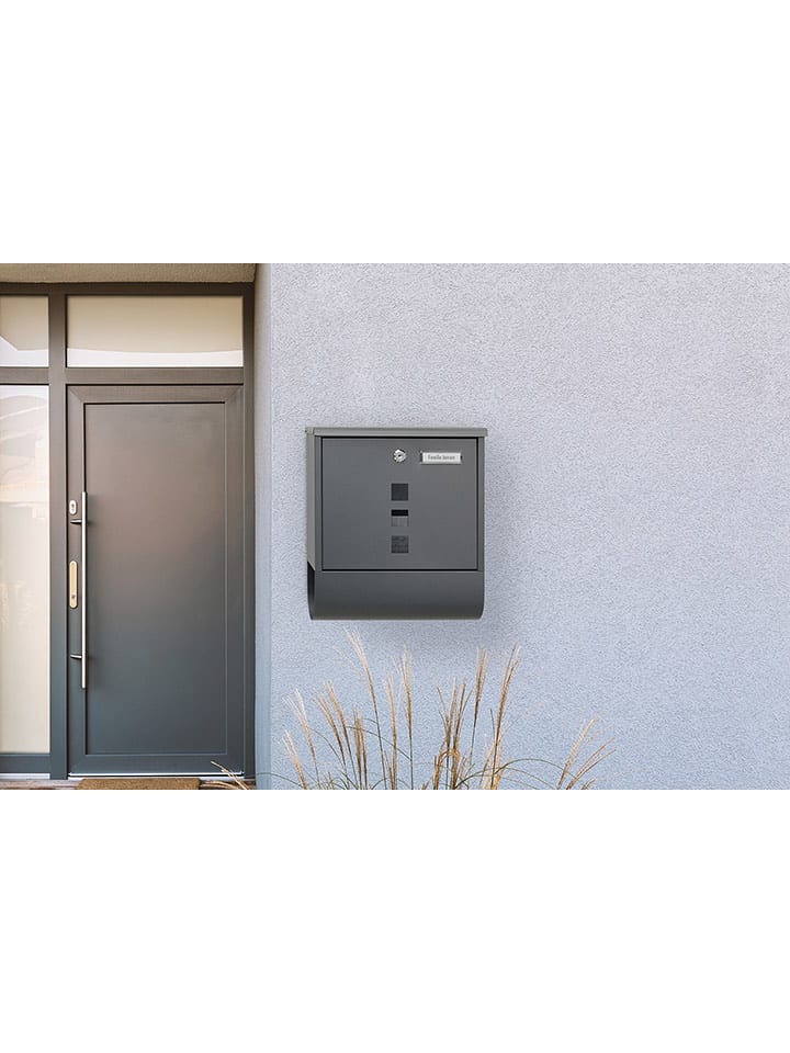 Lifa Living Skrzynka w kolorze szarym na listy - 34 x 30 x 9 cm rozmiar: onesize