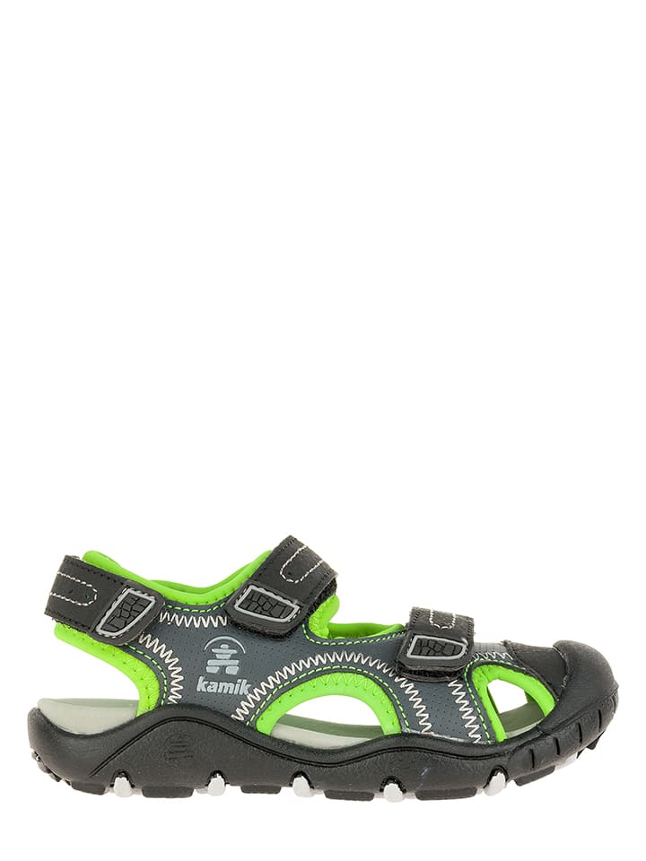 Kamik Półsandały "Seaturtle 2" w kolorze antracytowo-zielonym rozmiar: 29