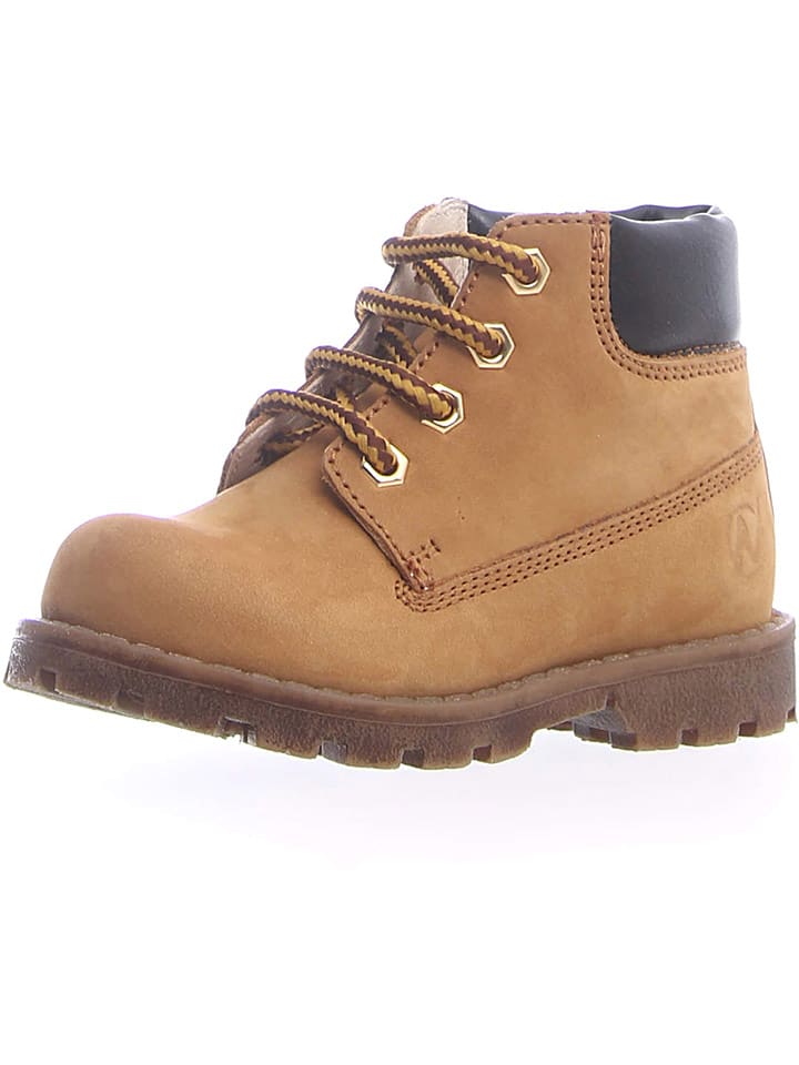 Naturino Skórzane botki "Kepi" w kolorze jasnobrązowym rozmiar: 29