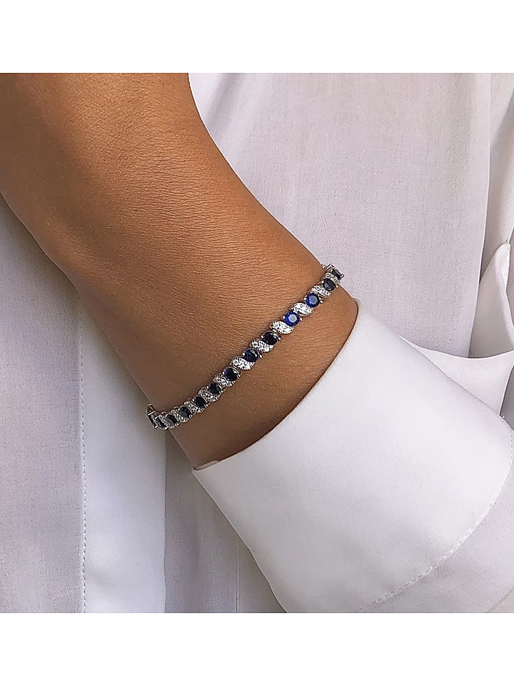 DI GIORGIO Srebrna bransoletka z cyrkoniami rozmiar: onesize