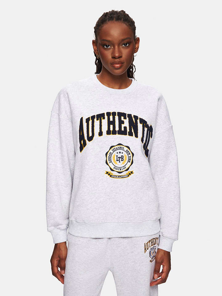 LTB Bluza "Gosena" w kolorze szarym rozmiar: S