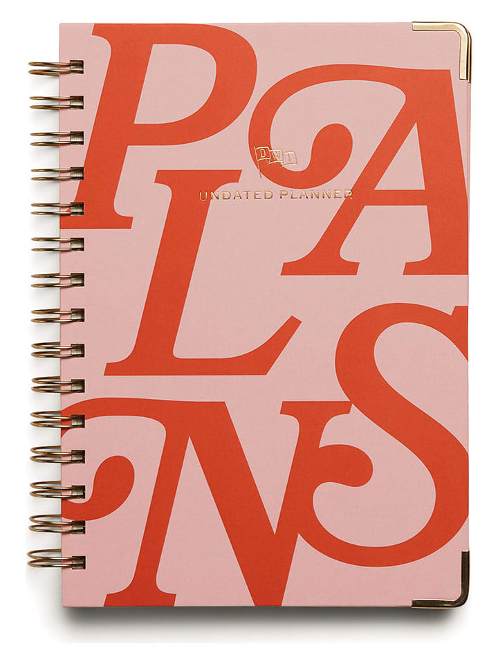 DESIGNWORKS INK ® Planer w kolorze różowo-czerwonym - 16 x 11 cm rozmiar: onesize