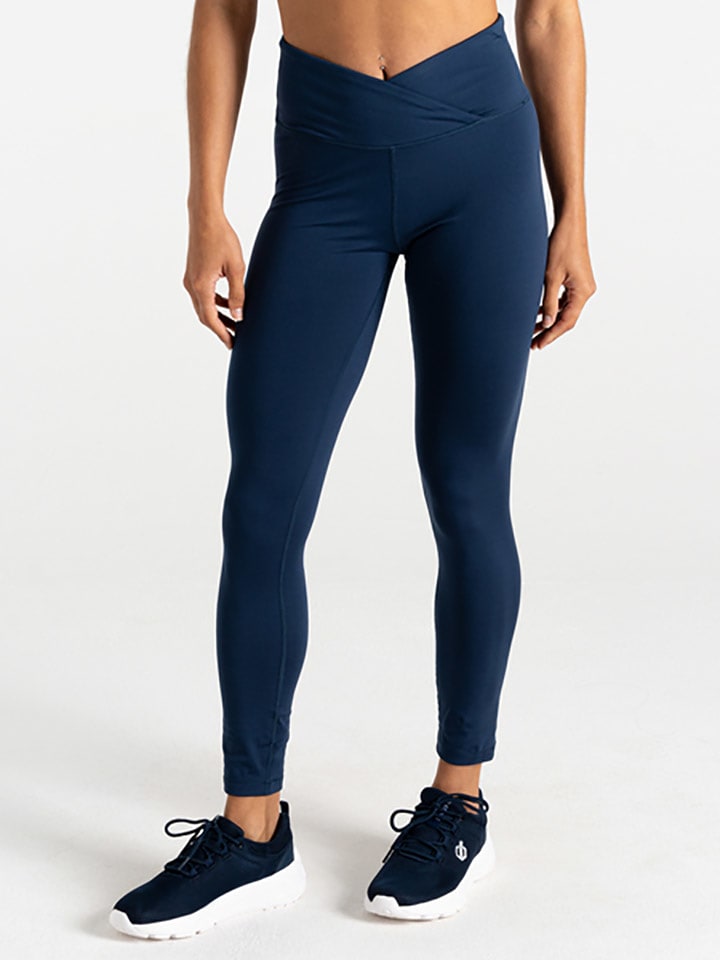 Dare 2b Legginsy sportowe "Revived II" w kolorze granatowym rozmiar: 42