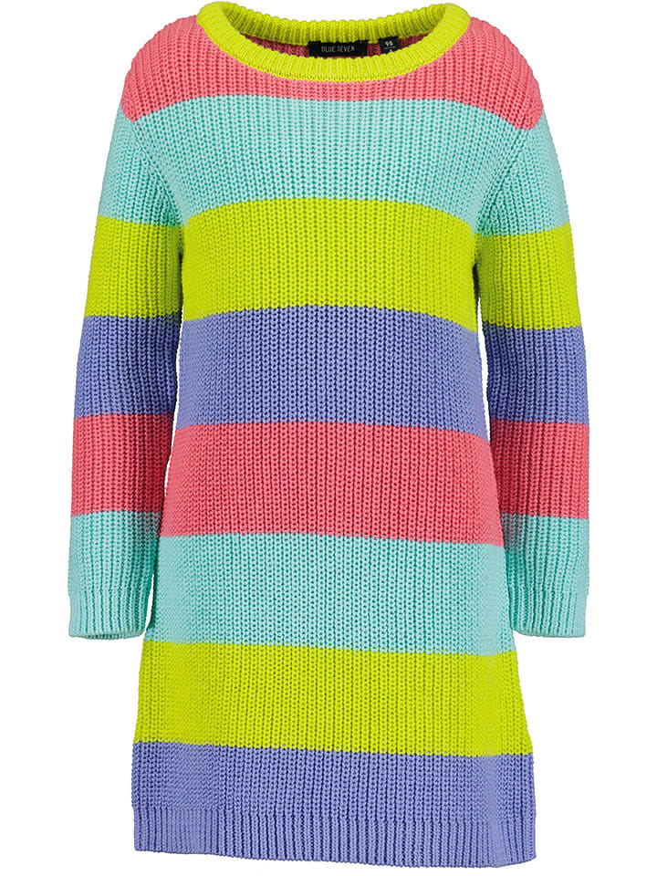 Blue Seven Sukienka dzianinowa ze wzorem rozmiar: 110