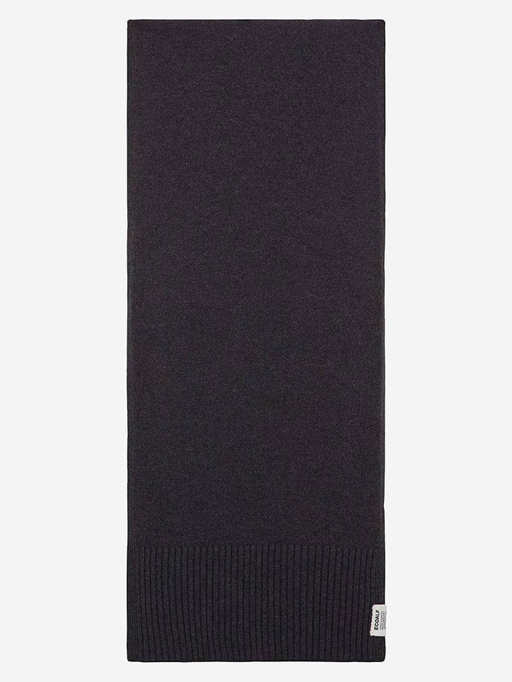 Ecoalf Wełniany szal w kolorze antracytowym - 180 x 40 cm rozmiar: onesize