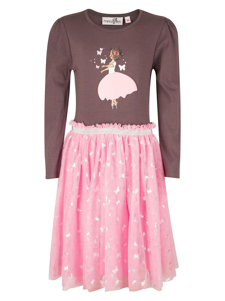 happy girls by Eisend Sukienka w kolorze brązowym rozmiar: 122