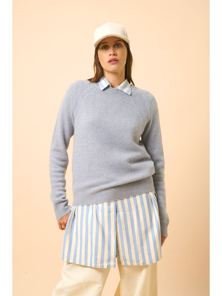 Just Cashmere Kaszmirowy sweter "Arequipa" w kolorze szarym rozmiar: XXL