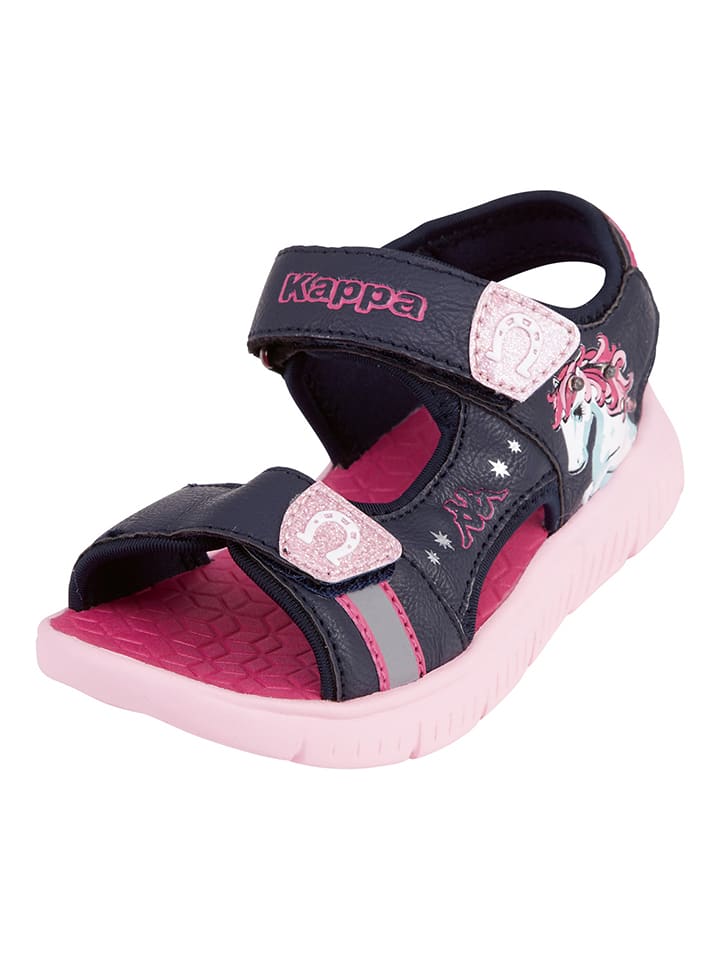Kappa Sandały w kolorze jasnoróżowo-granatowym rozmiar: 29
