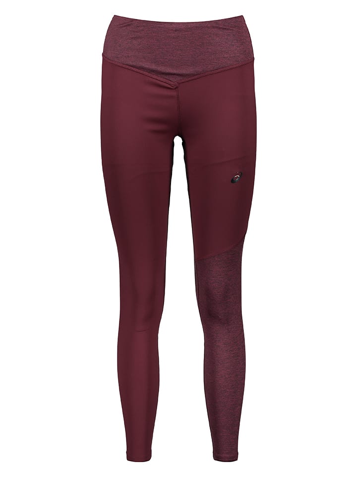asics Legginsy sportowe "Flexform" w kolorze bordowym rozmiar: L