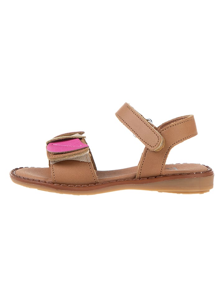 kmins Skórzane sandały w kolorze jasnobrązowym rozmiar: 31