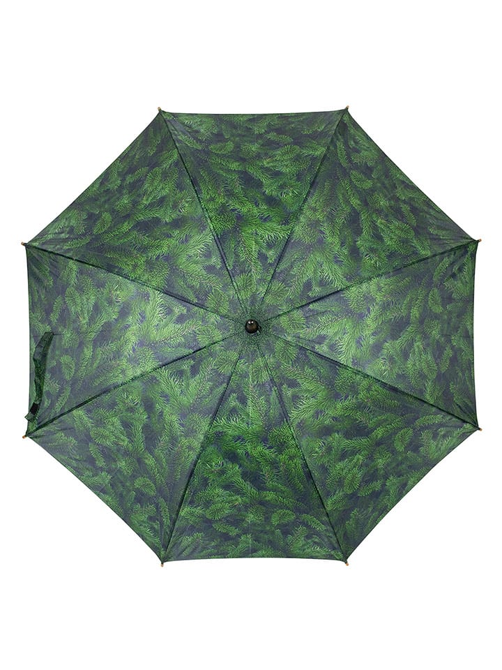 Mars & More Parasol "Fir Branches" w kolorze zielonym - Ø 105 cm rozmiar: onesize