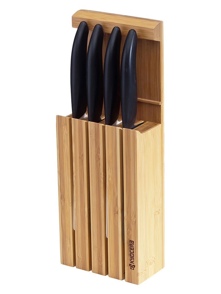 Kyocera Blok w kolorze jasnobrązowym na noże - 12,3 x 34 x 6,6 cm rozmiar: onesize