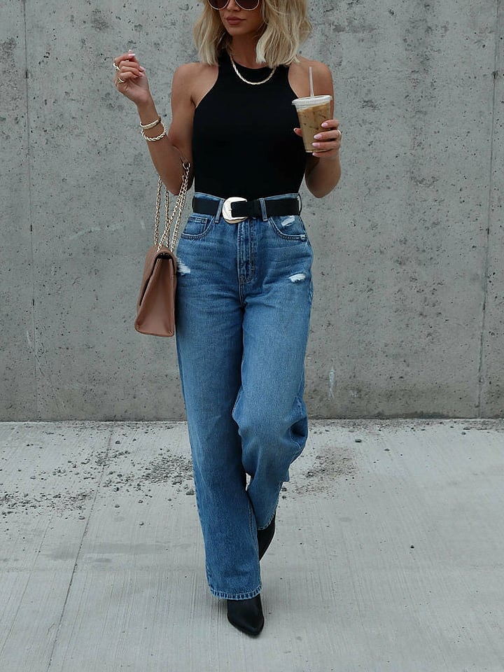 LA Angels Top w kolorze czarnym rozmiar: S