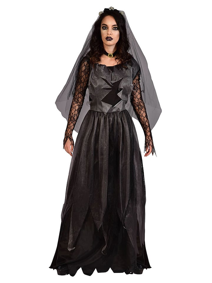 amscan 3-częściowy kostium "Corpse" w kolorze czarnym rozmiar: M/L