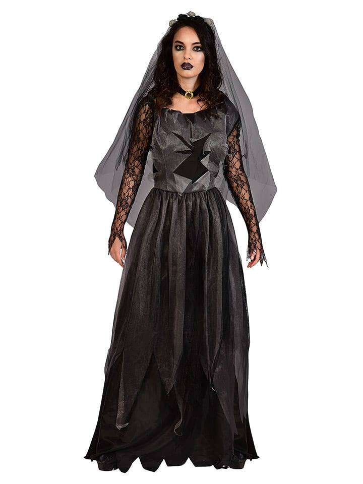 amscan 3-częściowy kostium "Corpse" w kolorze czarnym rozmiar: M/L