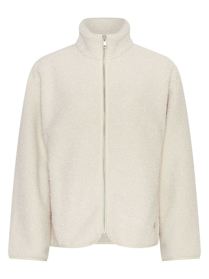 MOSS COPENHAGEN Kurtka pluszowa "Letha" w kolorze białym rozmiar: L/XL