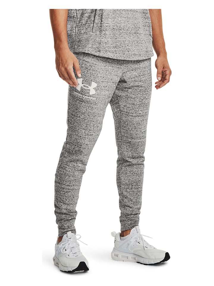 Under Armour Spodnie dresowe "Rival" w kolorze szarym rozmiar: S