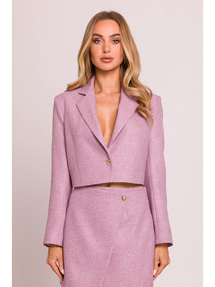 made of emotion Blezer w kolorze fioletowym rozmiar: L