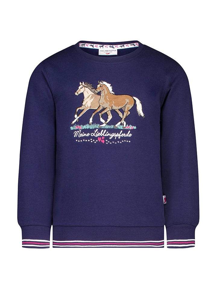 Salt and Pepper Bluza w kolorze granatowym rozmiar: 128/134