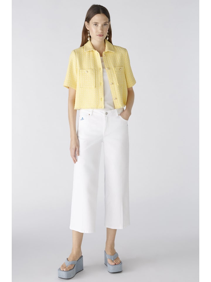 Oui Kurtka koszulowa w kolorze żółtym rozmiar: 42