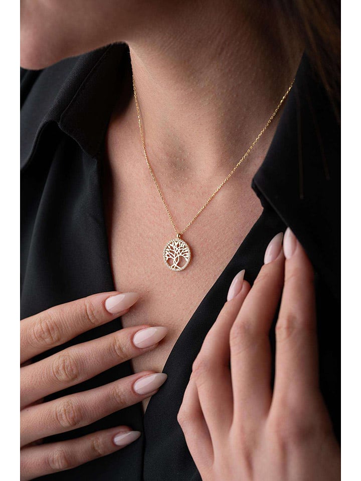 Lodie Silver Srebrny naszyjnik z cyrkoniami - dł. 42 cm rozmiar: onesize