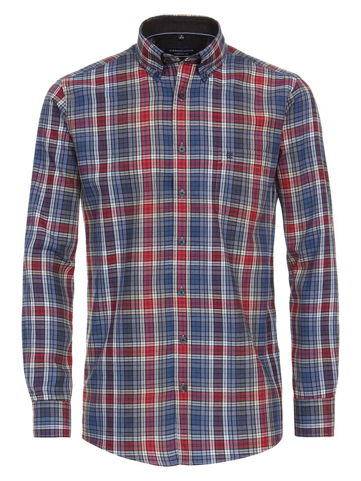 CASAMODA Koszula - Comfort fit - w kolorze niebiesko-czerwonym rozmiar: 6XL