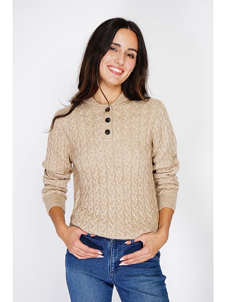 C& Jo Sweter w kolorze beżowym rozmiar: 40