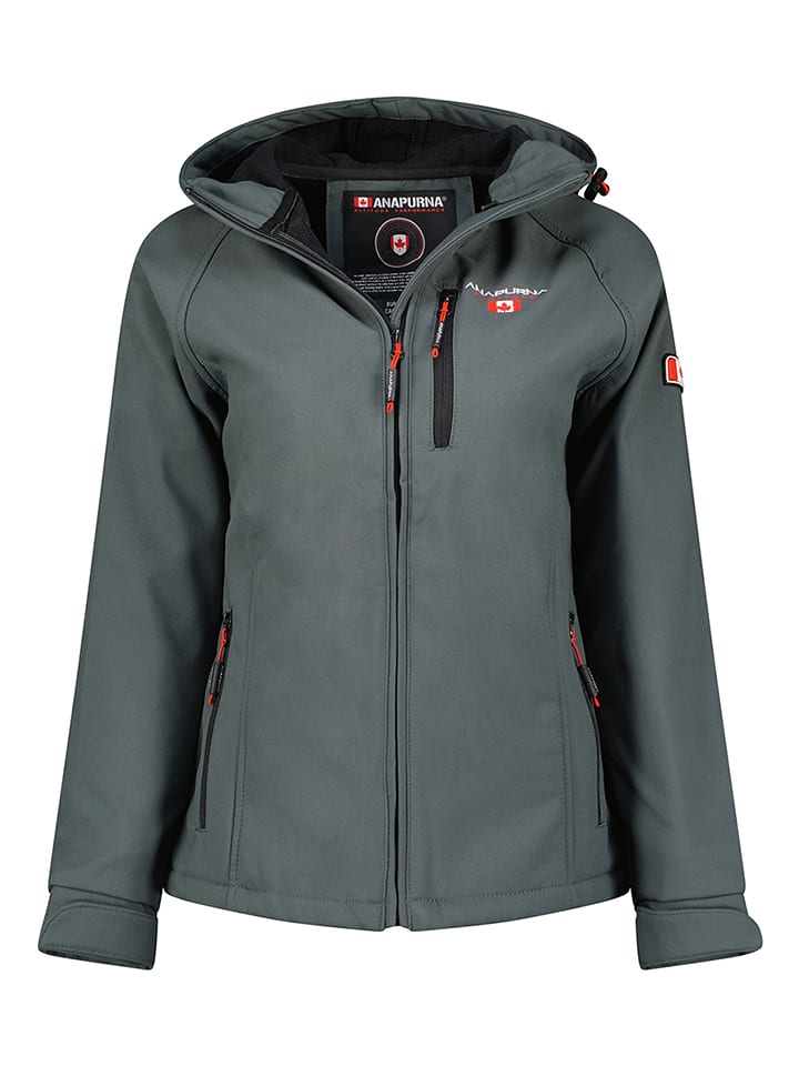 ANAPURNA Kurtka softshellowa "Tacerana" w kolorze antracytowym rozmiar: S