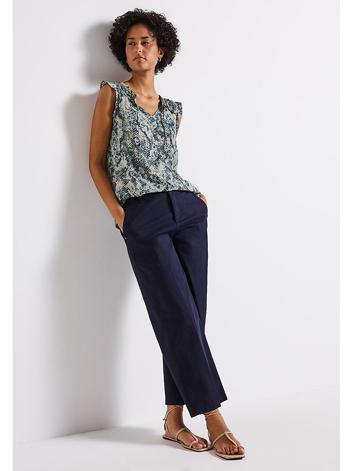 Street One Bluzka w kolorze kremowo-morskim rozmiar: 36