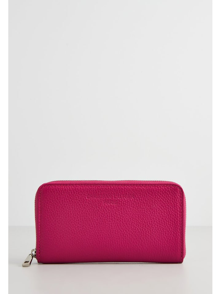 Christian Laurier Skórzany portfel "Mony" w kolorze fuksji - 19,5 x 10,5 x 3 cm rozmiar: onesize