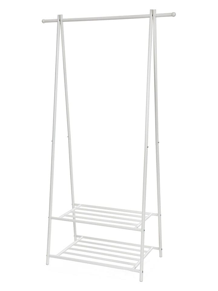 Songmics Garderoba stojąca w kolorze białym - 87,5 x 155 x 40 cm rozmiar: onesize