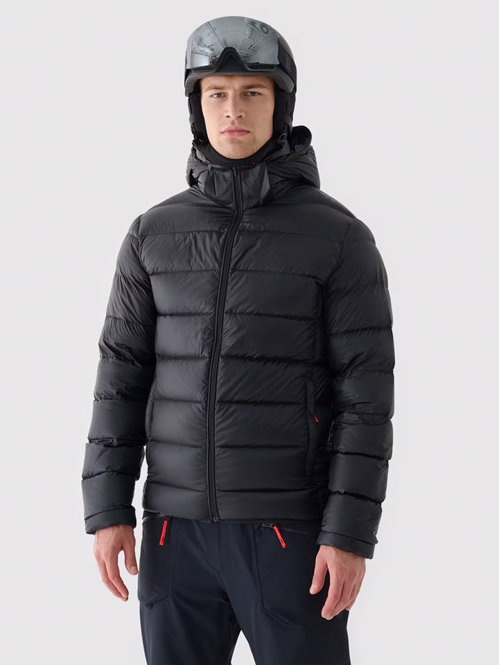 4F Kurtka puchowa w kolorze czarnym rozmiar: M