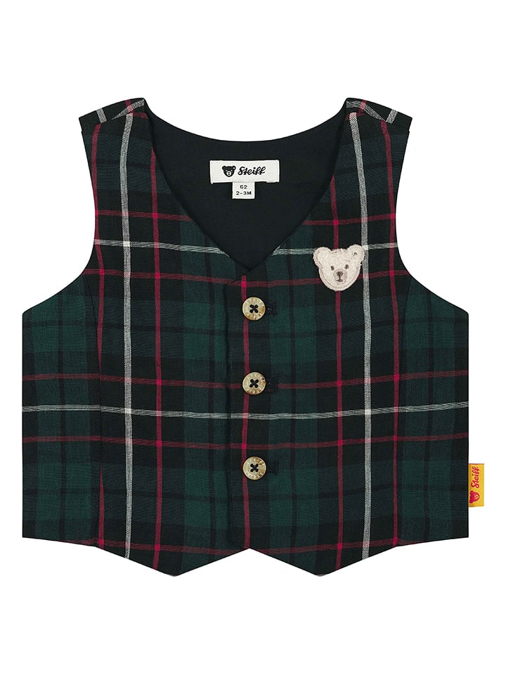 Steiff Kamizelka w kolorze zielonym rozmiar: 68