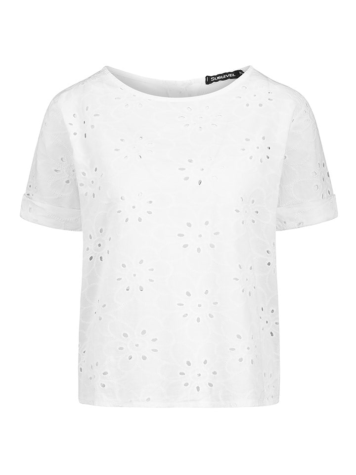 Sublevel Bluzka w kolorze białym rozmiar: M/L