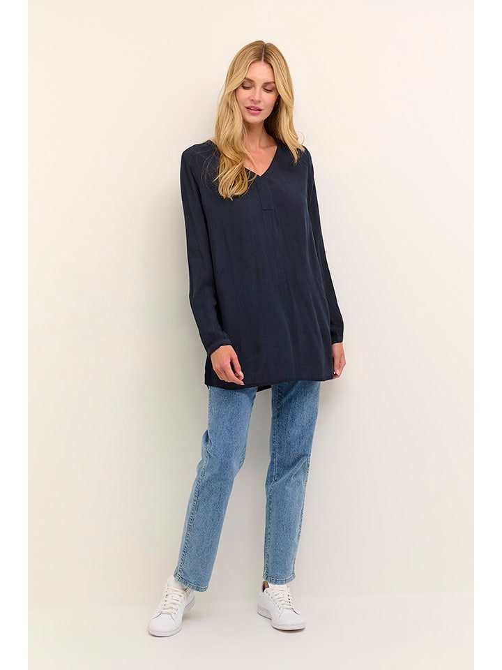 Kaffe Tunika "Amber" w kolorze granatowym rozmiar: 36