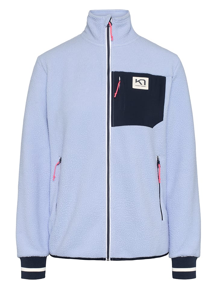 KARI TRAA Kurtka polarowa "Rothe" w kolorze błękitnym rozmiar: M