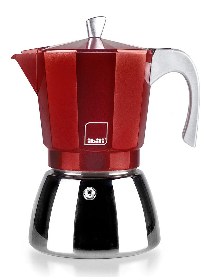 Ibili Kawiarka "Elba" w kolorze czerwono-srebrnym - 600 ml rozmiar: onesize