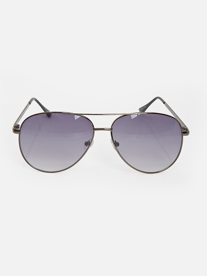 MOSS COPENHAGEN Damskie okulary przeciwsłoneczne "Aviva" w kolorze srebrno-granatowym rozmiar: onesize