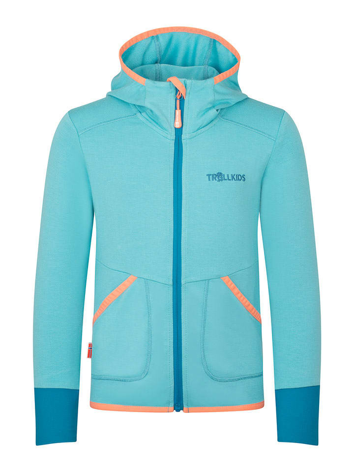 Trollkids Kurtka polarowa "Saltfjord" w kolorze błękitnym rozmiar: 128