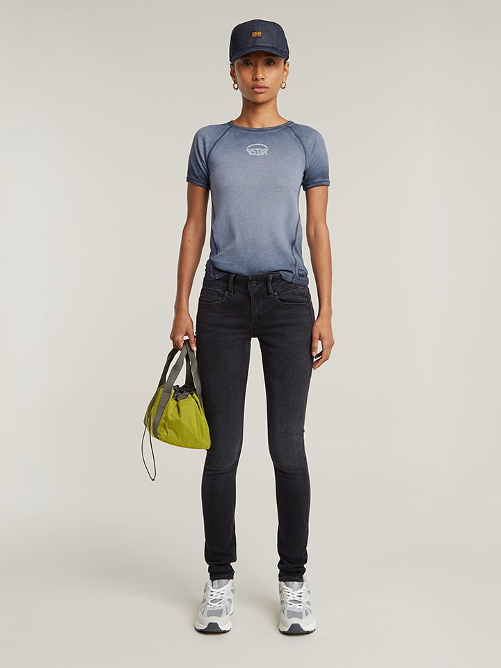 G-Star Dżinsy " Midge Cody" - Skinny fit - w kolorze czarnym rozmiar: W25/L30