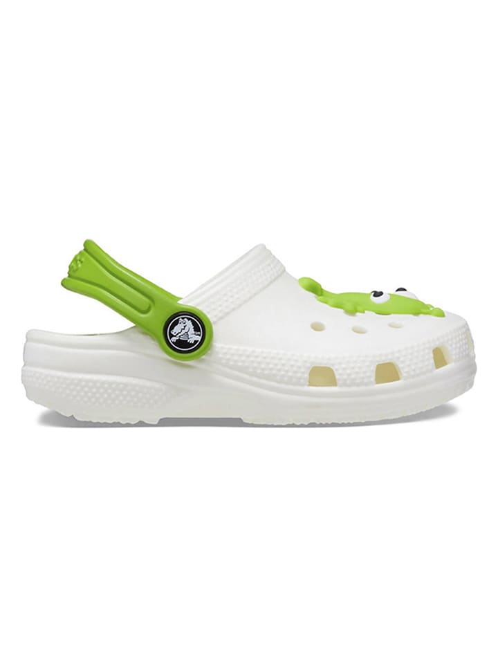 Crocs Chodaki "Classic Glow Alien" w kolorze biało-zielonym rozmiar: 19/20