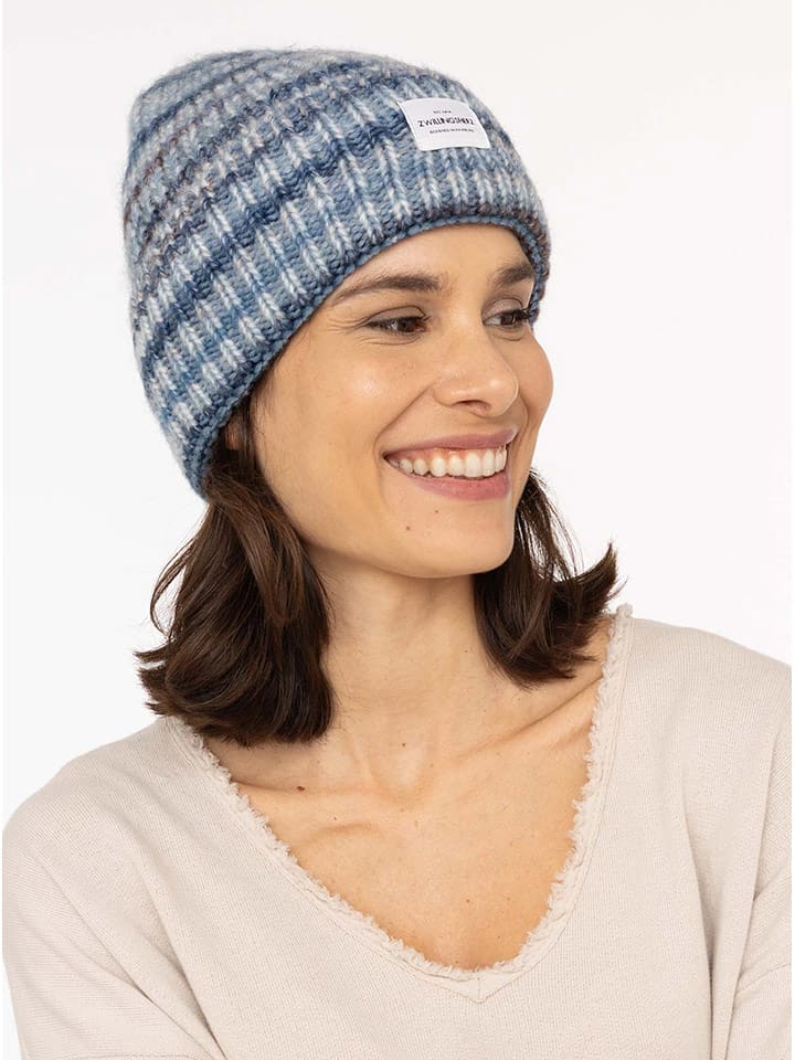 Zwillingsherz Czapka "Rainbow" w kolorze błękitno-granatowym rozmiar: onesize